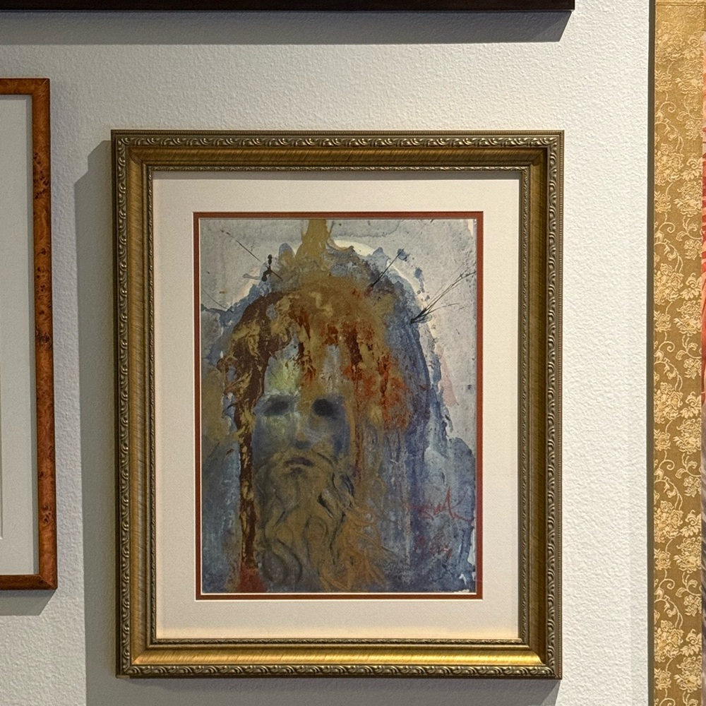 Mystical Art Print with Blue and Brown Shades